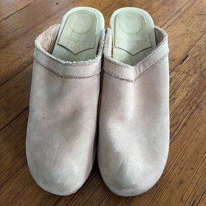 No.6 Old School Clog on High Heel in Pink Sand.